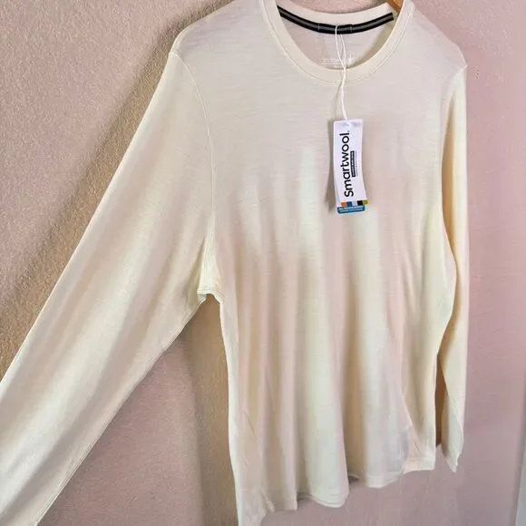 Smartwool Merino Wool Long Sleeve Base Layer Top Cream Natural Womens 1X NWT - Picture 5 of 13